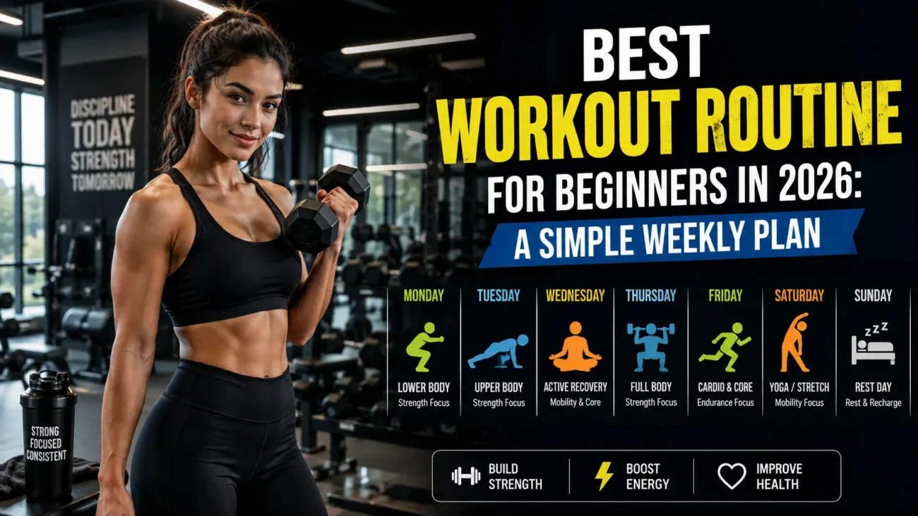 Best workout routine for beginners in 2026 cover image